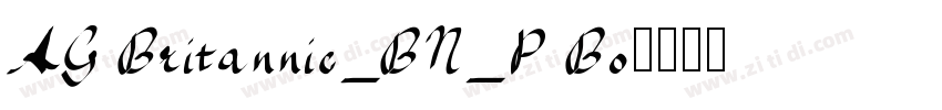 AG Britannic_BN_P Bo字体转换